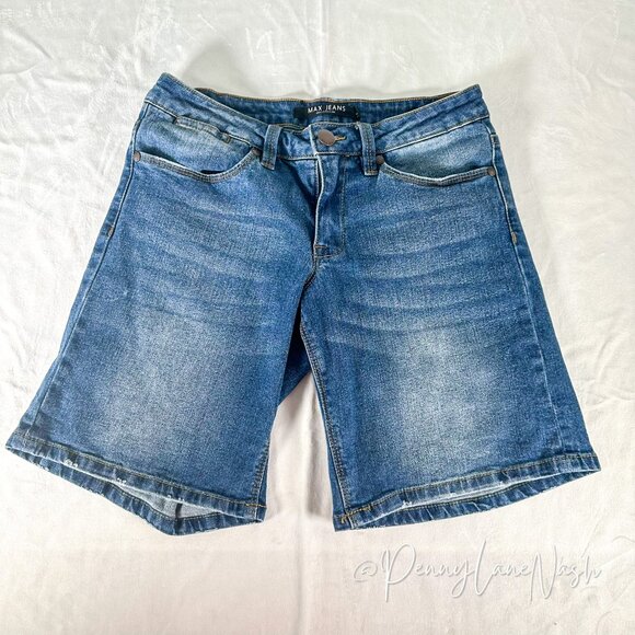 Max Jeans Pants - Max Jeans Denim Bermuda Shorts Blue